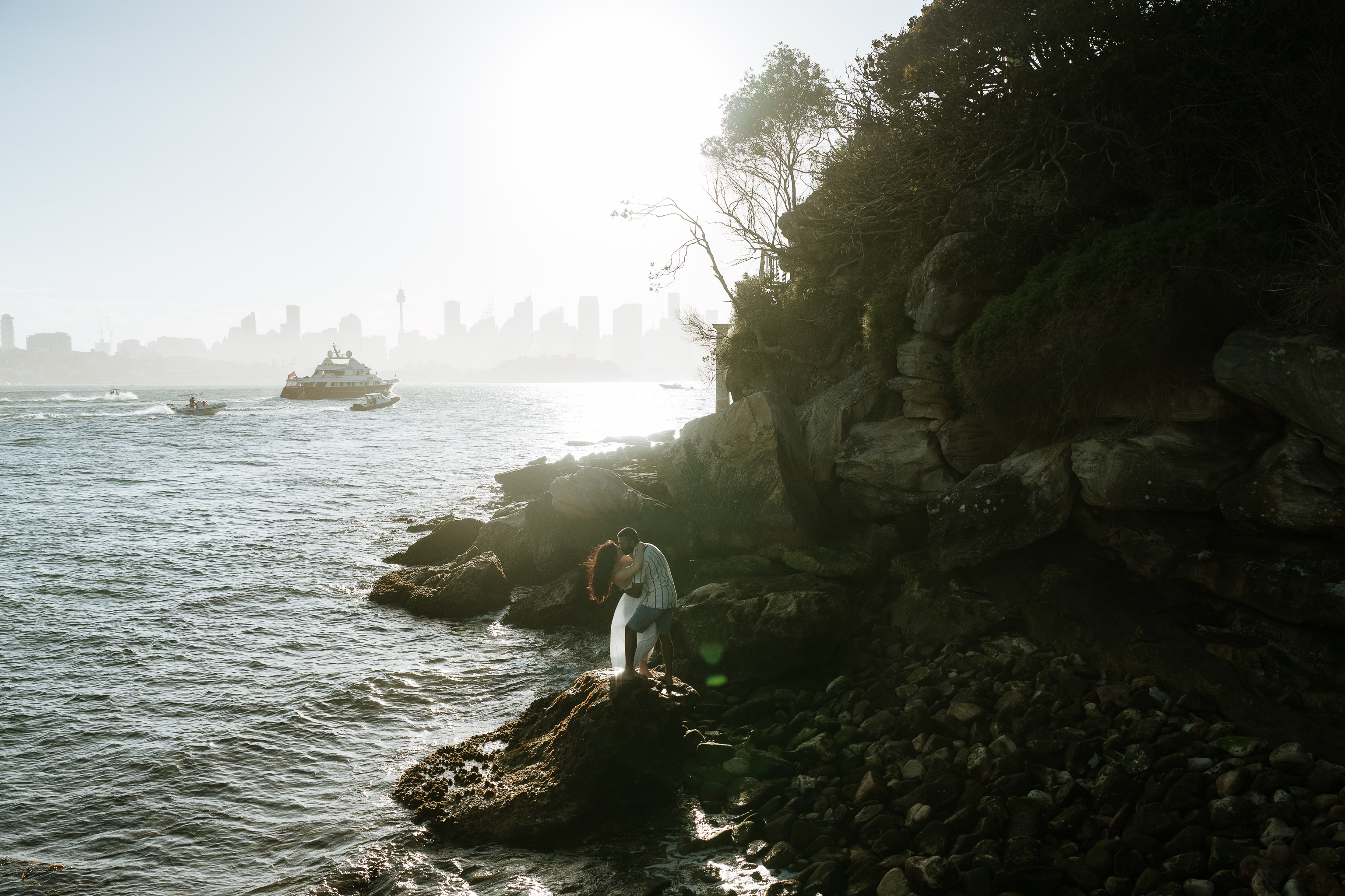 STEPHANIE AND SHANIL (Pre-wedding photoshoot at the Bradleys head, Mosman, North Sydney)