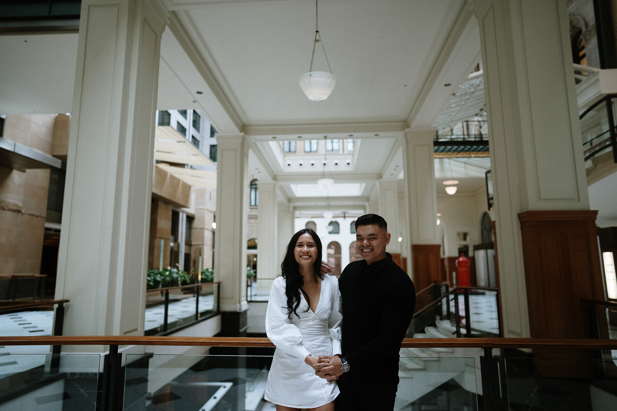 AERIEL AND JOSH (Couple photoshoot at Fullerton Hote, Martin Place)