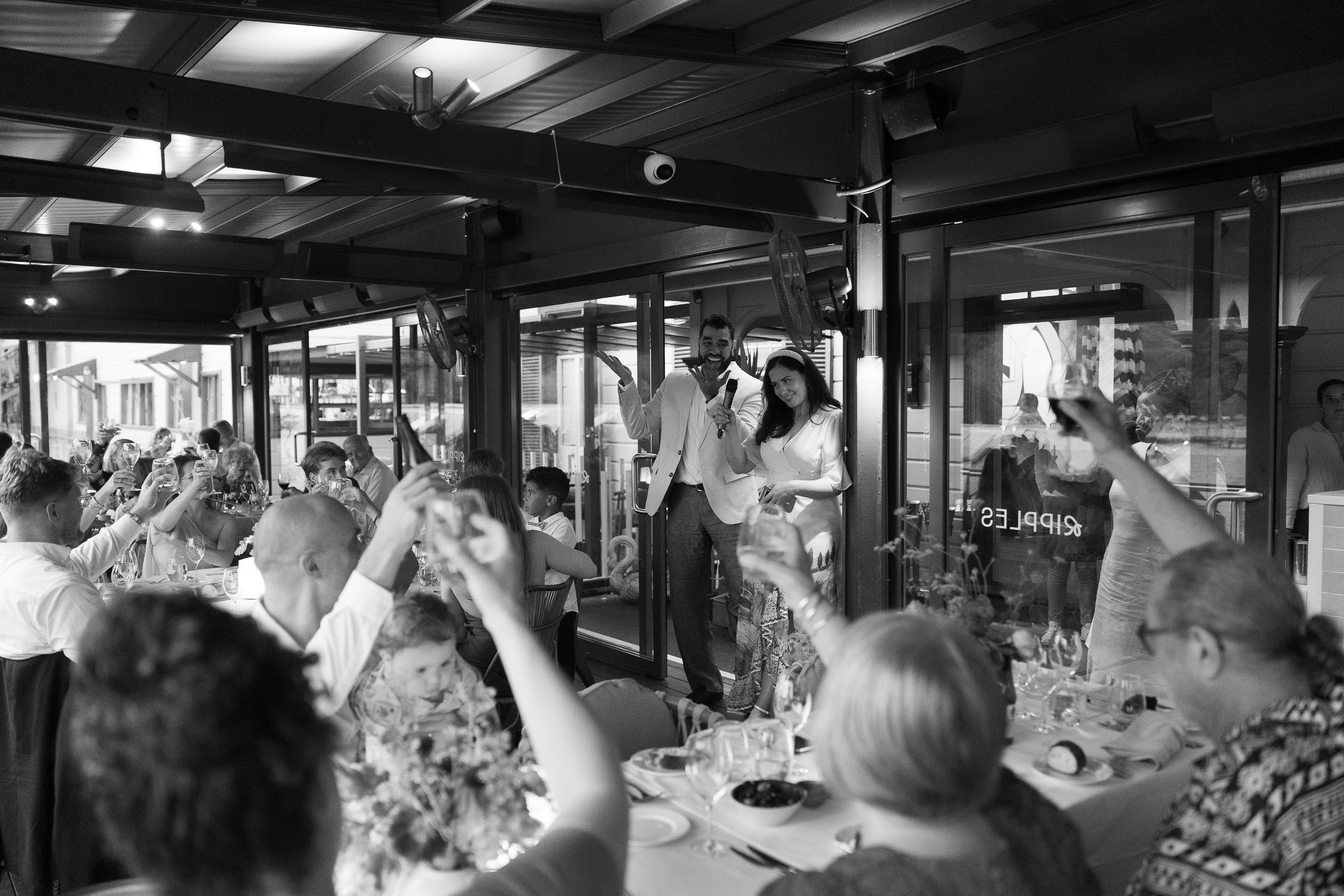 KWAME AND ELISE (Sunset Wedding Reception at Ripples Chowder Bay Sydney)