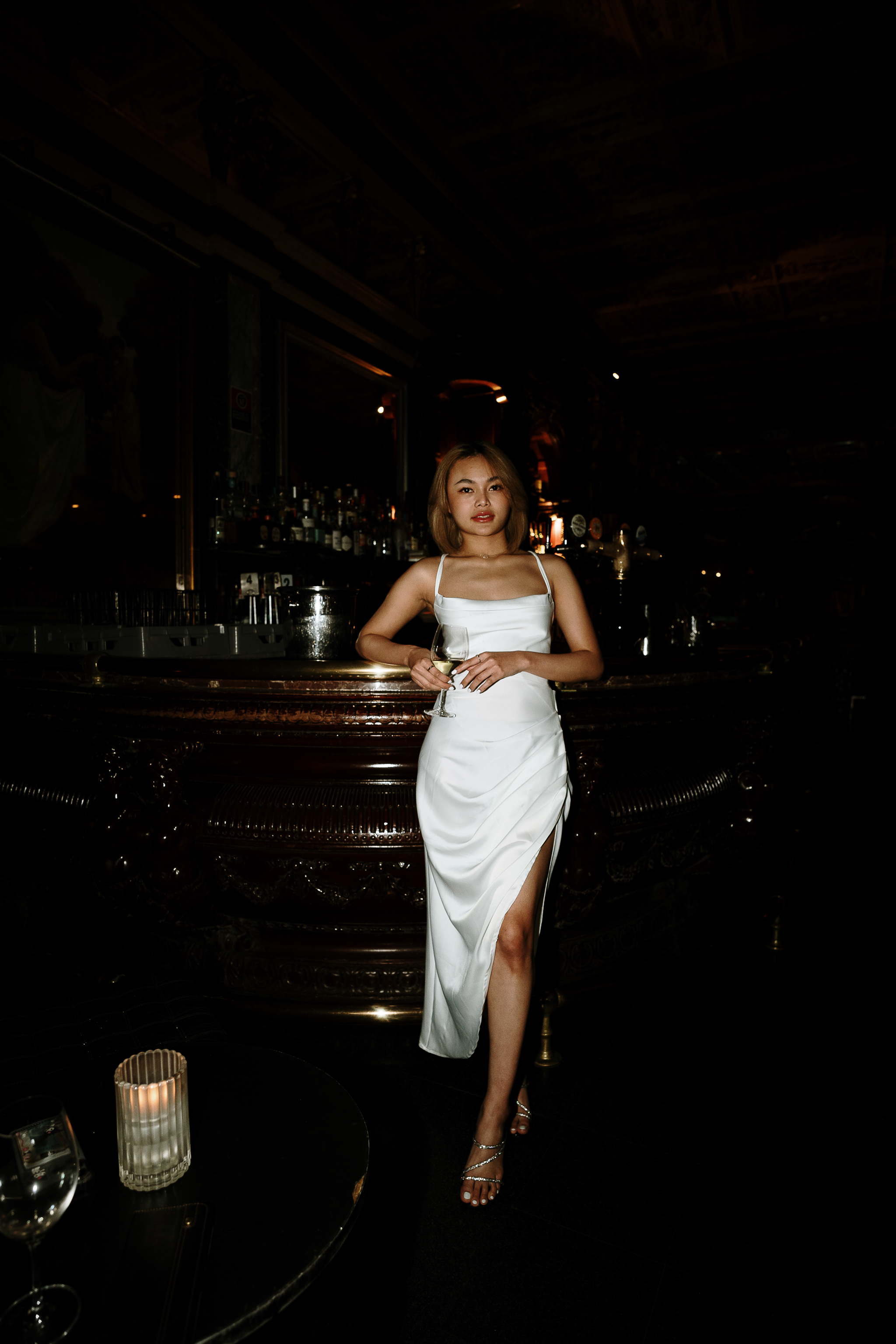 Merry's Portrait Photoshoot at Marble Bar and The Grounds City | Retro Flash Editorial Photography in Sydney