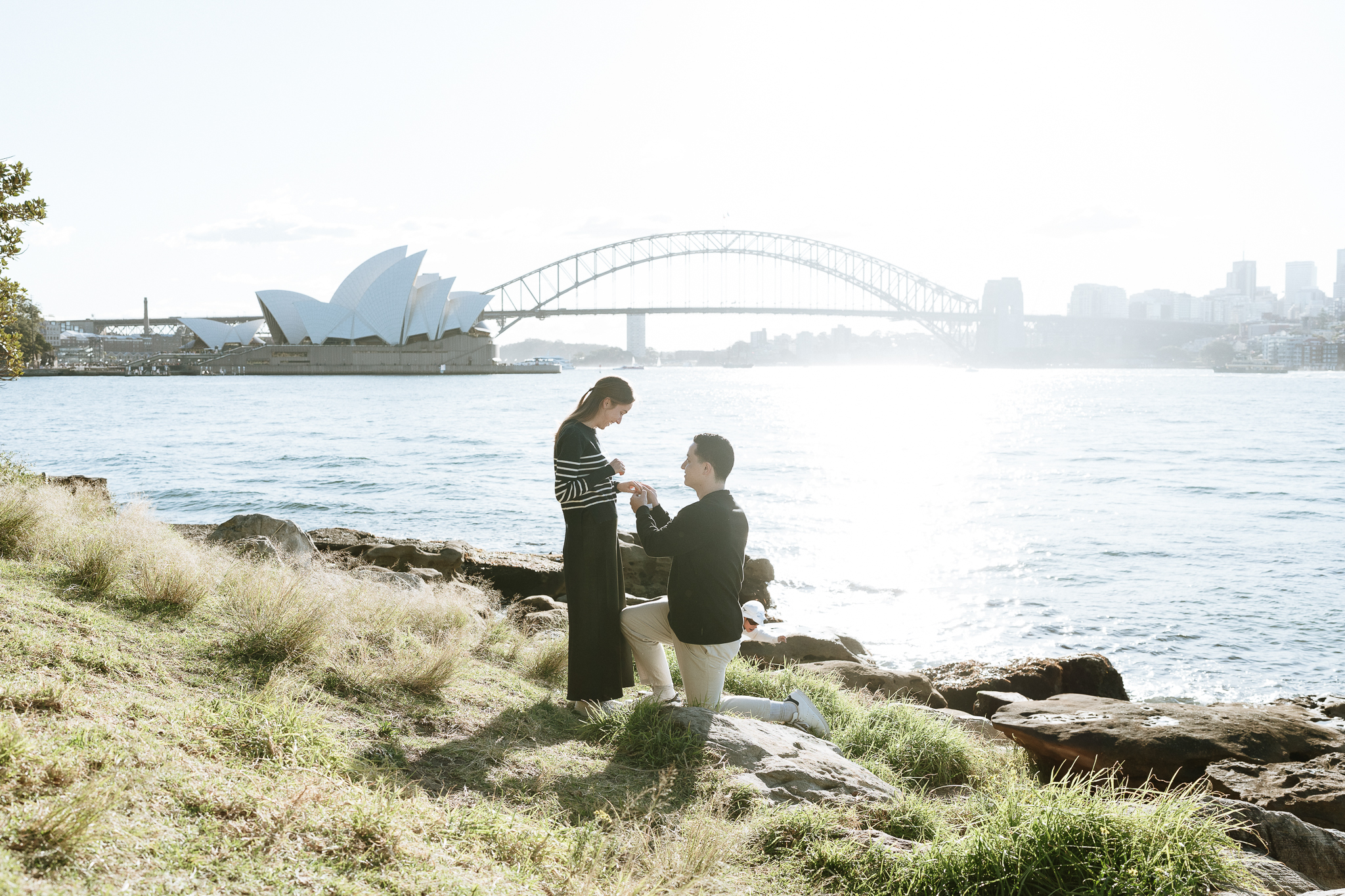 Josh and Abi’s Proposal at Mrs Macquarie’s Chair | Sydney Harbour Engagement Photography