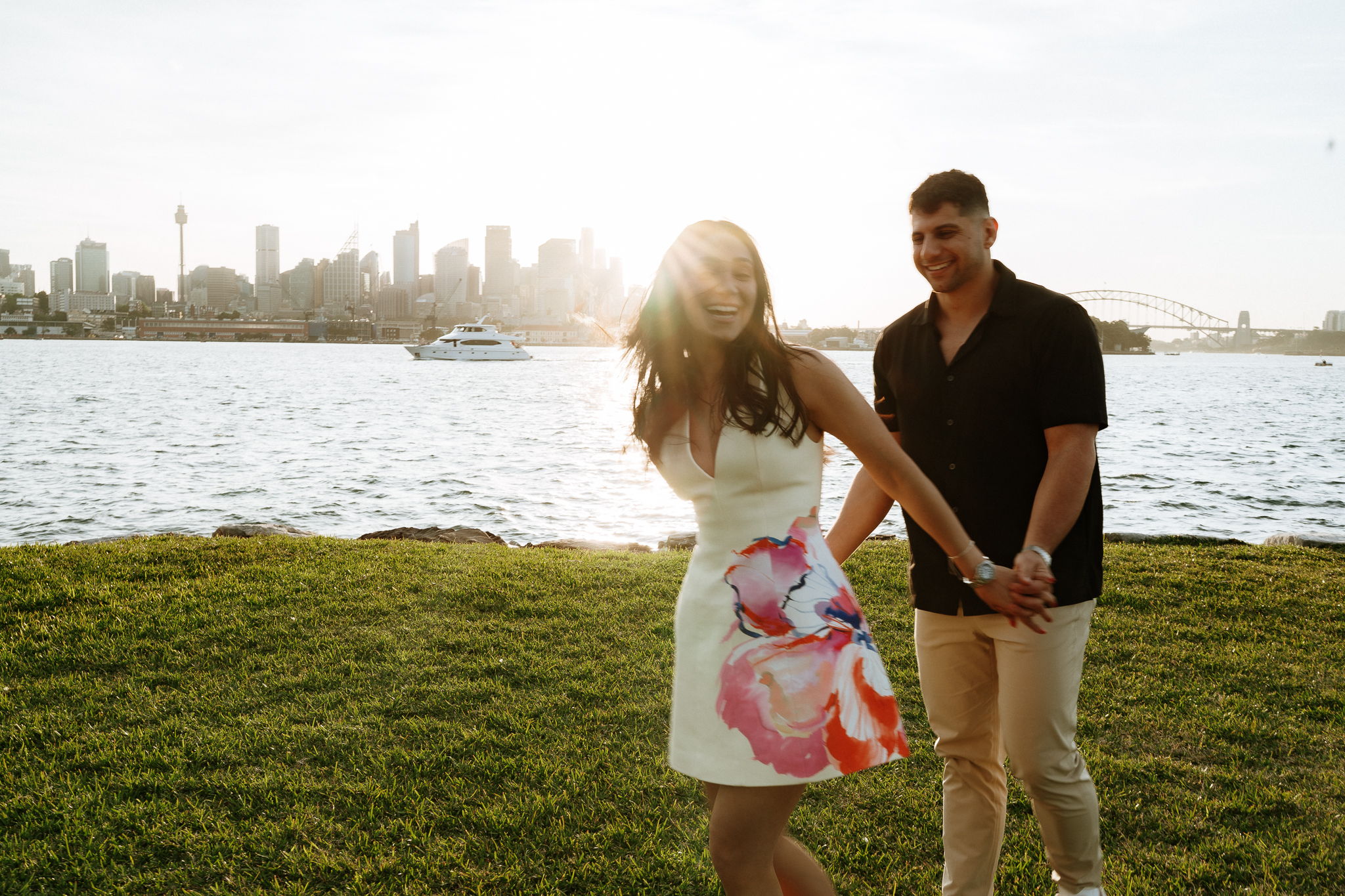 Youhan and Sydney’s Private Proposal at Clark Island | Sydney Harbour Engagement Photography